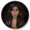 Designart - Portrait of African American Woman IV - Modern Metal Circle Wall Art
